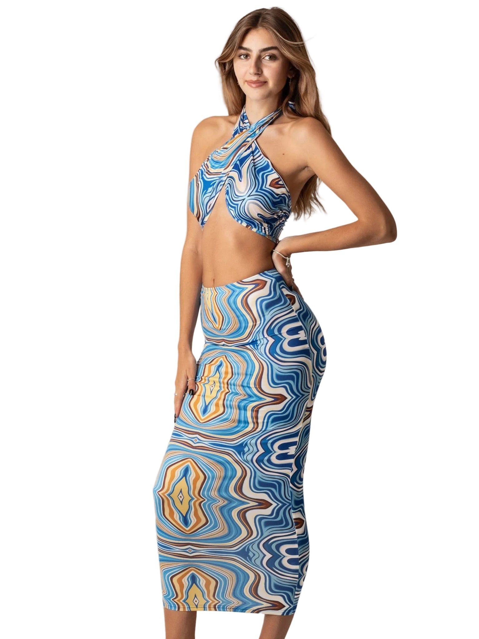 Azurelee Two Piece Maxi Skirt Sets Weekends Clothing