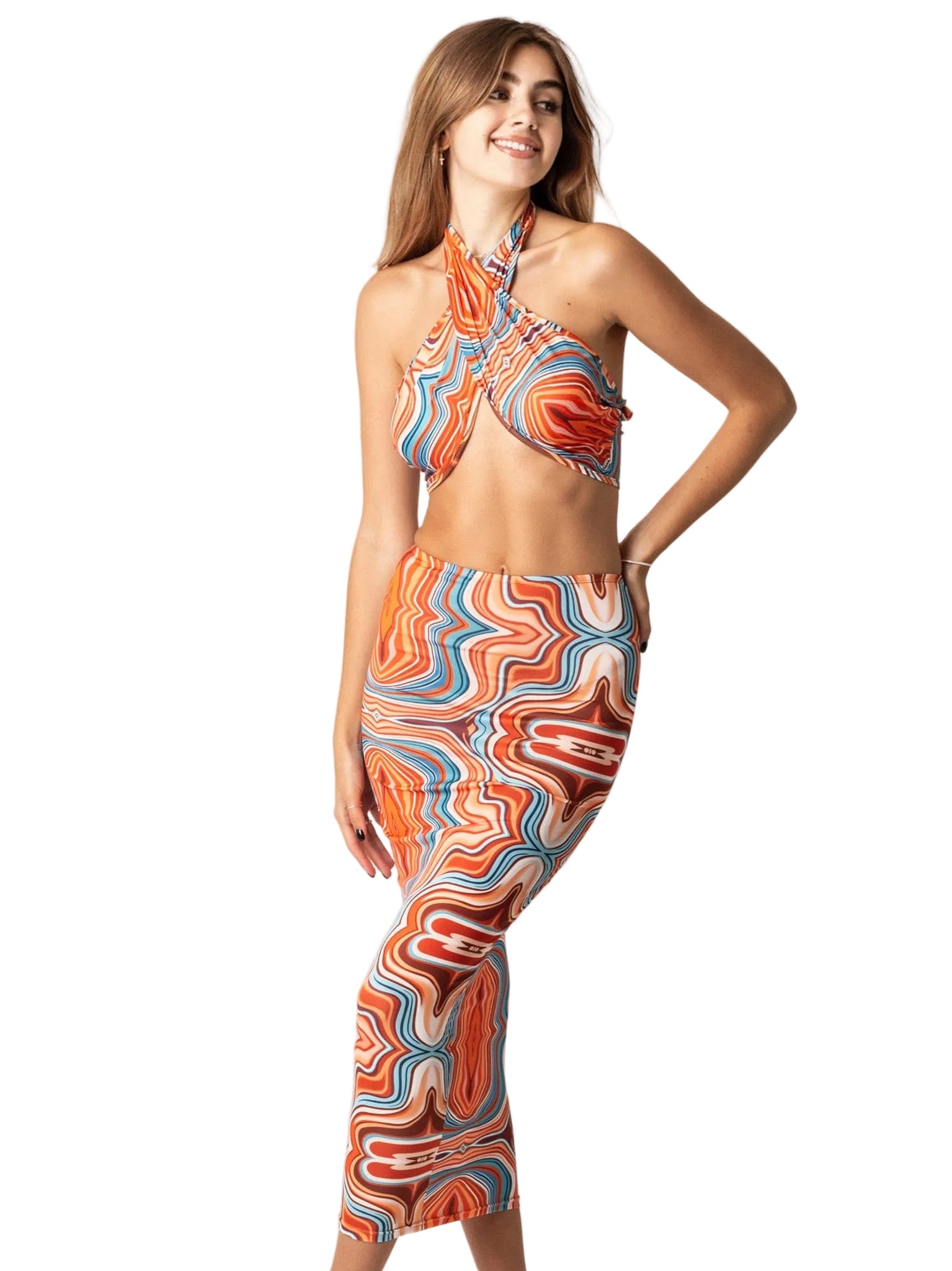 Azurelee Two Piece Maxi Skirt Sets Weekends Clothing