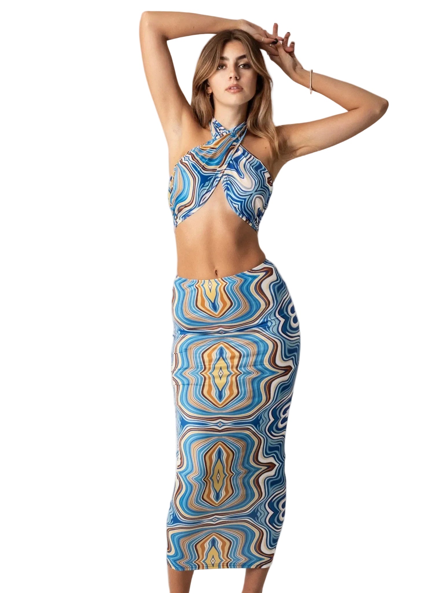 Azurelee Two Piece Maxi Skirt Sets Weekends Clothing