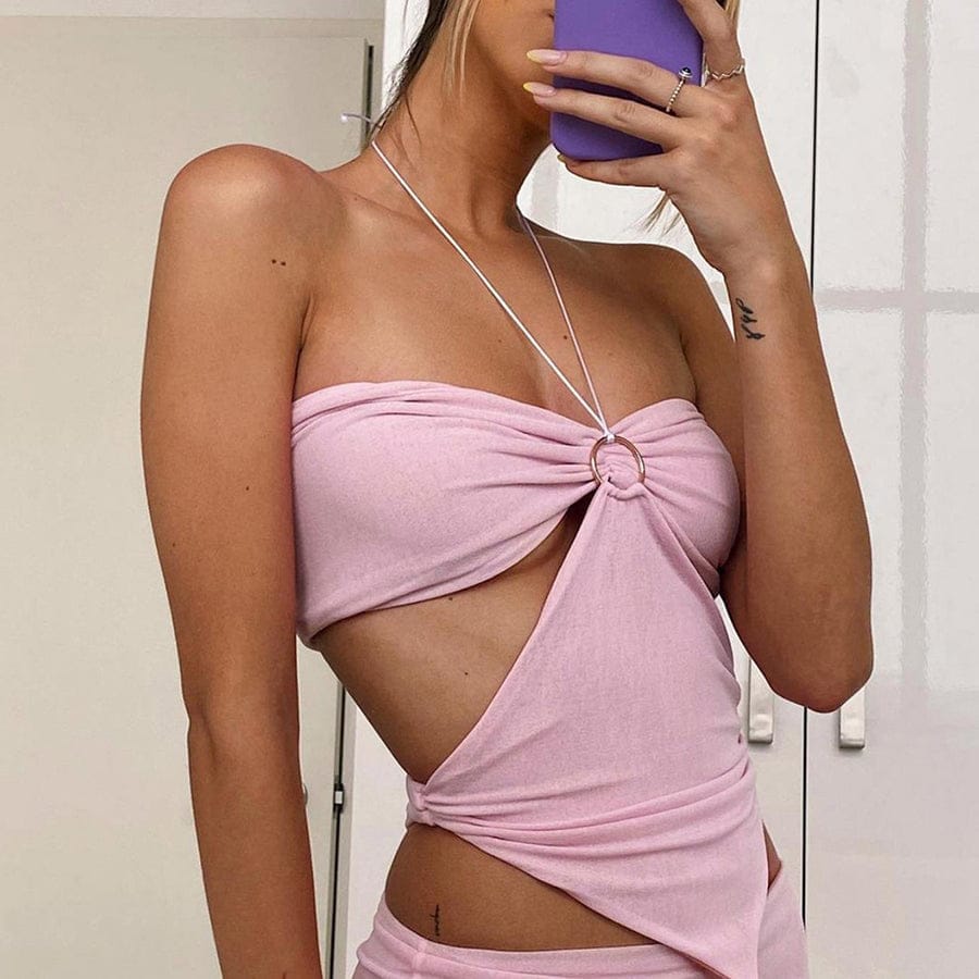 Two-Piece Strapless Top Top Weekends Clothing