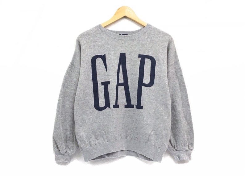Vintage Grey Gap Sweatshirt M Sweater Weekends Clothing