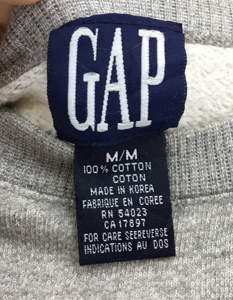 Vintage Grey Gap Sweatshirt M Sweater Weekends Clothing