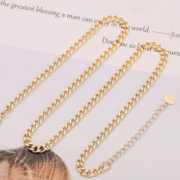 Golden Chain Necklace Jewelry Weekends Clothing