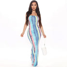 Rayo Del Sol Dress - Blue Dress Weekends Clothing