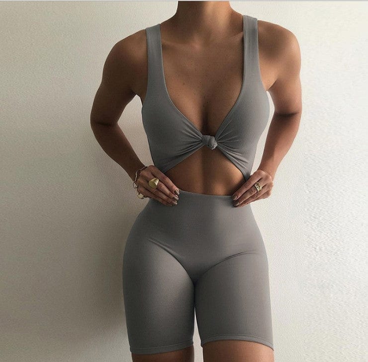 Taz Jumpsuit S GRAY Romper Weekends Clothing