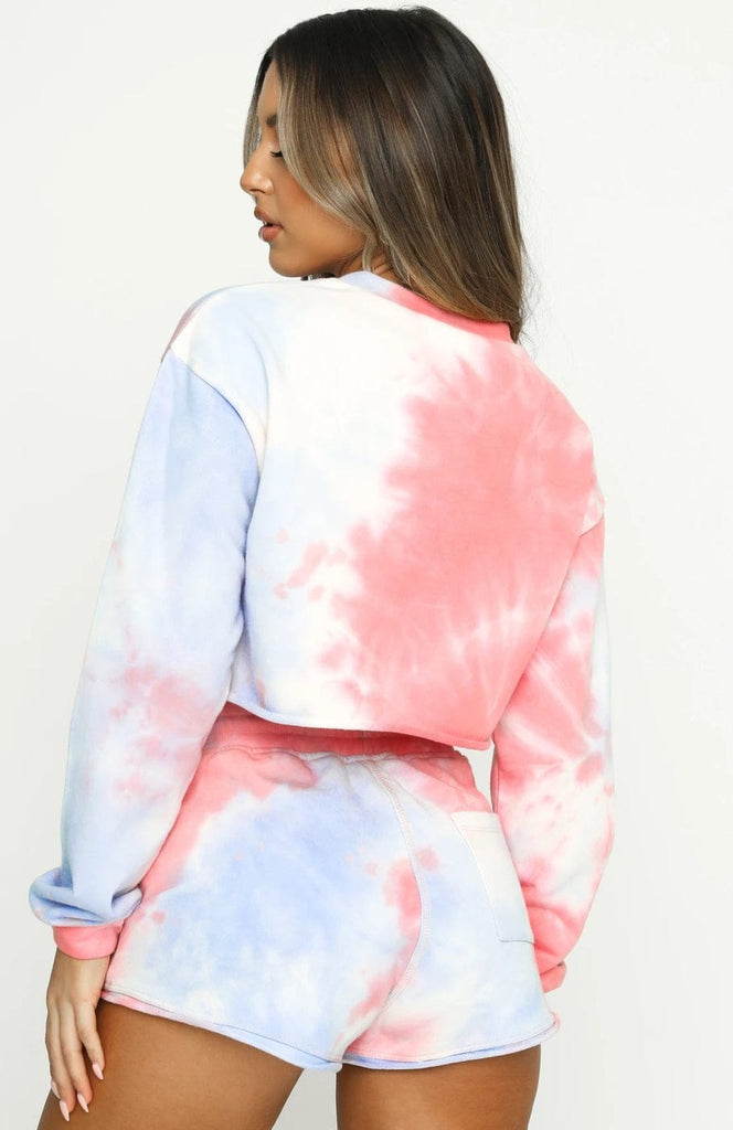 Tie Dye Loose Fit Top Shorts Set Sets Weekends Clothing