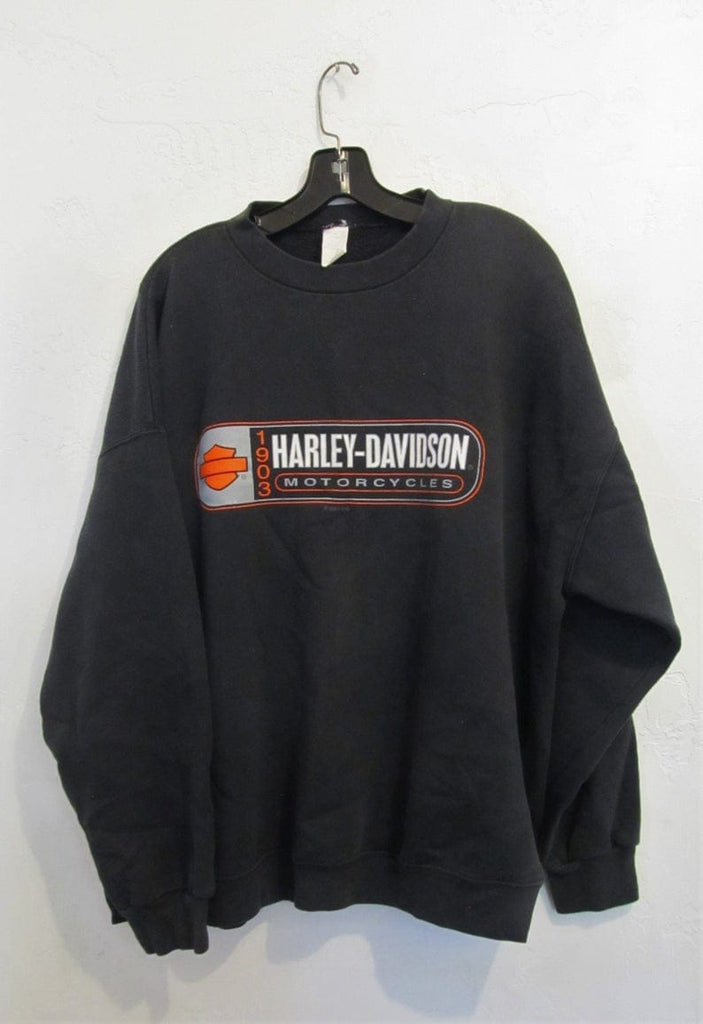 Vintage Black Harley Davidson Sweatshirt XL Sweater Weekends Clothing